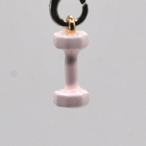 Gym Weights Pink Phone Charm