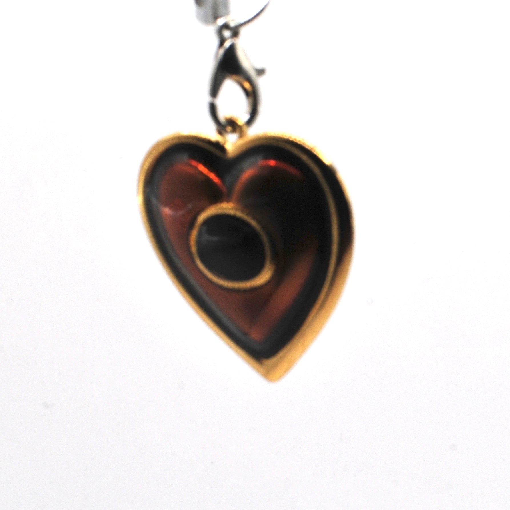 Gold Heart Phone Charm