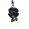 Blue Flower Phone Charm