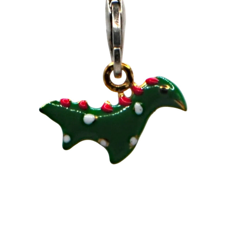 Green Dino Phone Charm