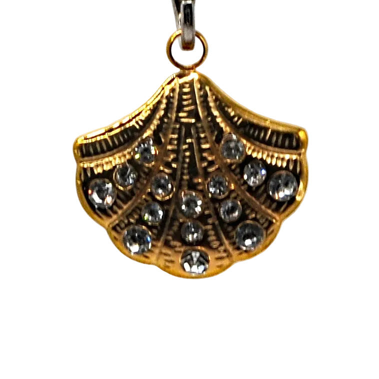 Gold Shell Phone Charm