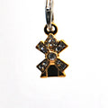 Gold Windmill Phone Charm