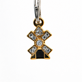 Gold Windmill Phone Charm
