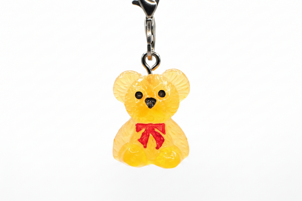 Bear Phone Charm Orange