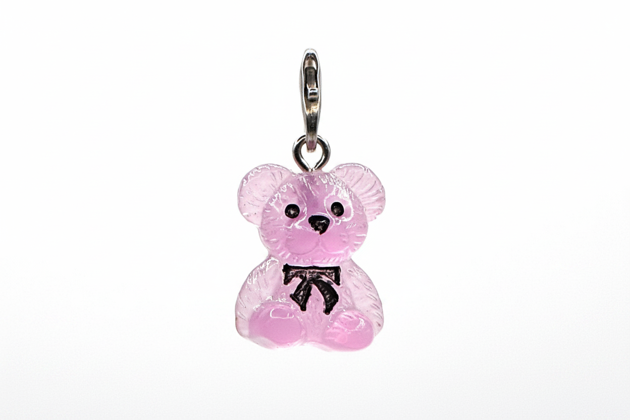Bear Phone Charm Purple