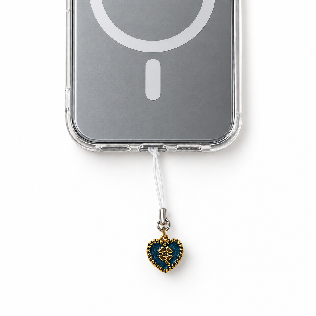 Blue Clover Heart