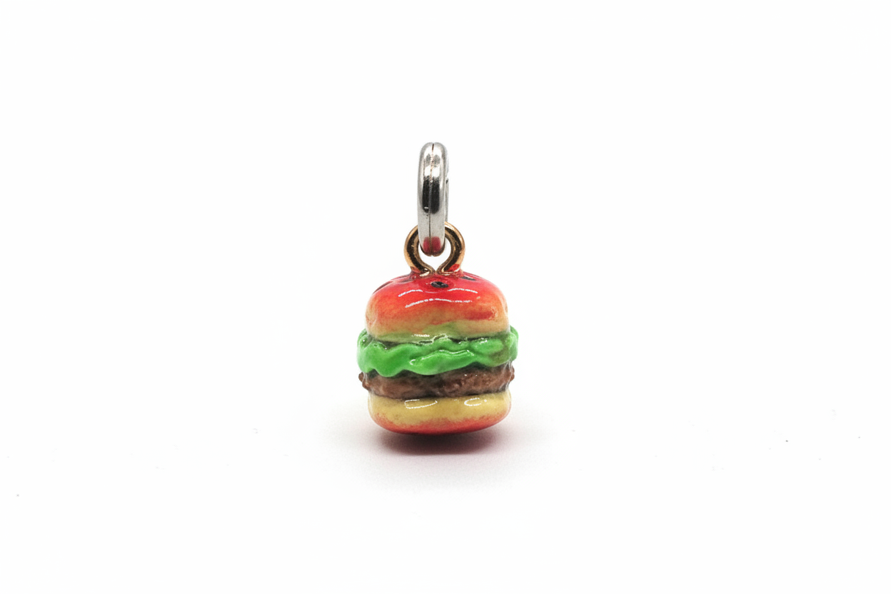 Hamburger Phone Charm
