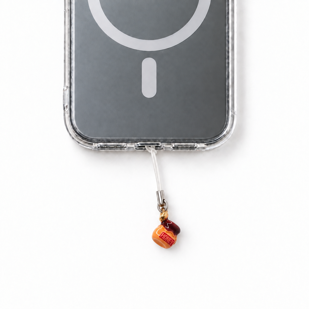 Much smaller Honey Pot Phone Charm