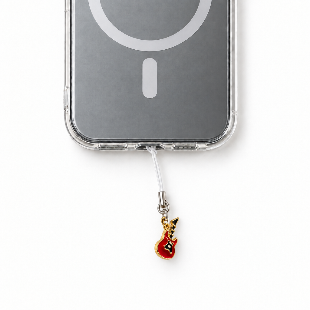 Smaller Guitar Phone Charm