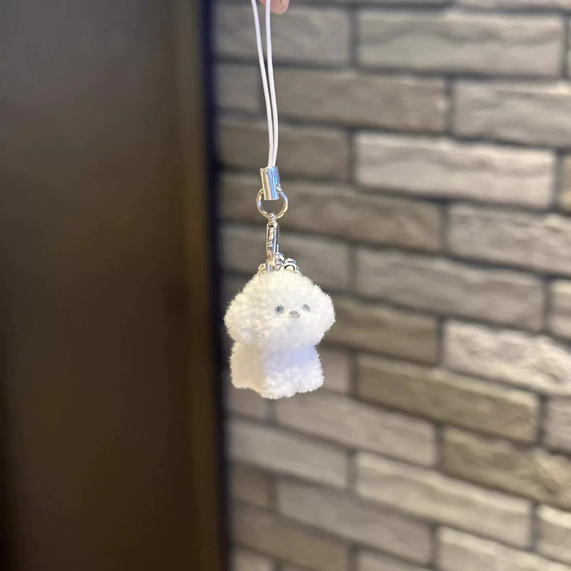 White Sheep Phone Charm