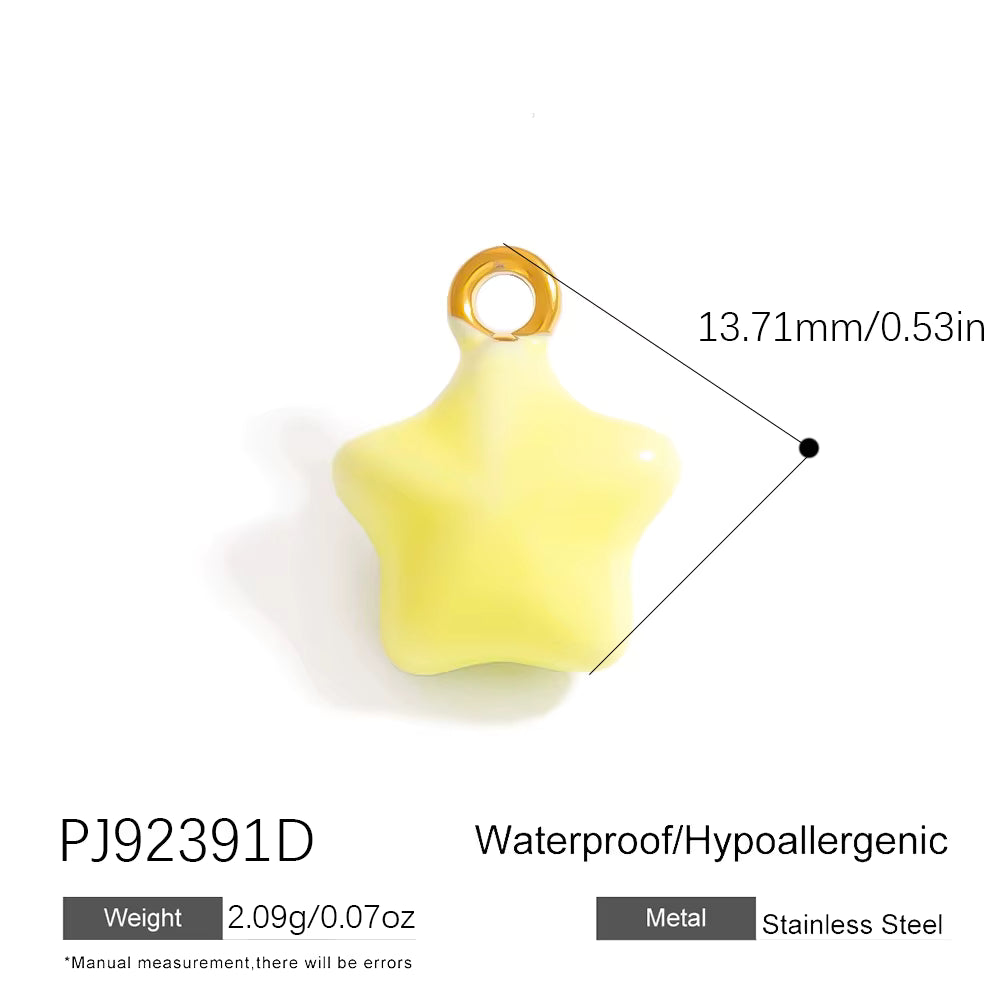Yellow Star Phone Charm